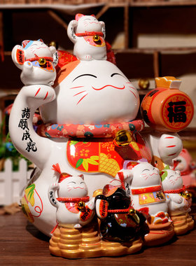 超大号霸气漂亮端庄日式招财猫