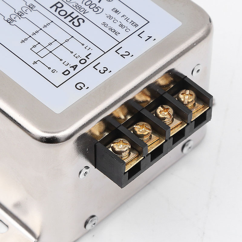 CW12B-30A-R三相三线导轨式EMI电源滤波器高性能净化抗干扰380v - 图2