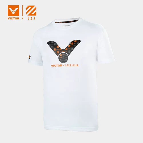 Подлинная виктора Victory Badminton Clothing Li Zijia совместная серия Covestan Tie Men and Women T-LZJ302