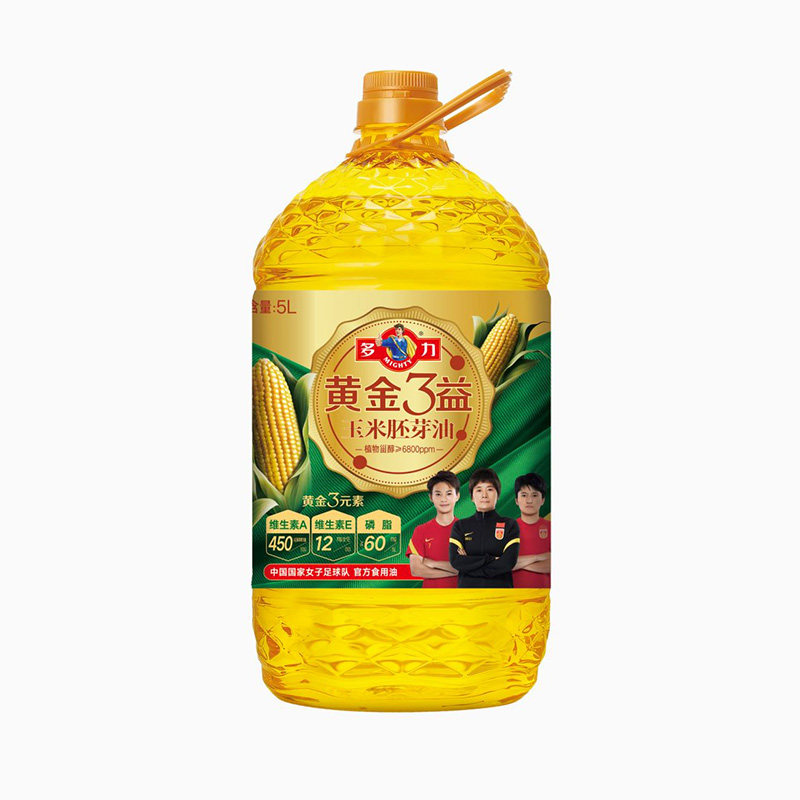 多力黄金3益玉米油5L/瓶非转基因添加维A、维E、含植物甾醇食用油_虎窝淘