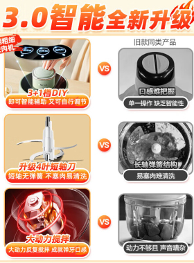小熊绞肉机IF设计奖升级防塞肉刀