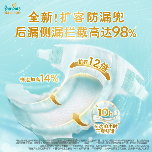 【类胎脂】帮宝适一级帮纸尿裤夏天超薄新生儿婴儿NB-S尿不湿尿裤 - 图2