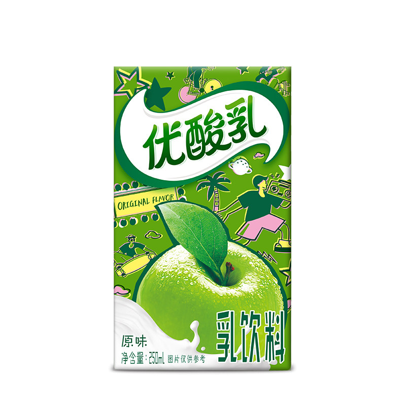 伊利优酸乳原味乳饮料250ml*1盒