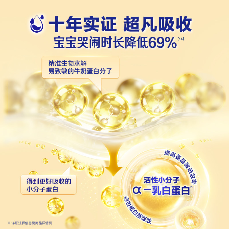 【高乳铁蛋白】飞鹤臻爱倍护婴幼儿配方奶粉2段6-12月龄900g*6罐