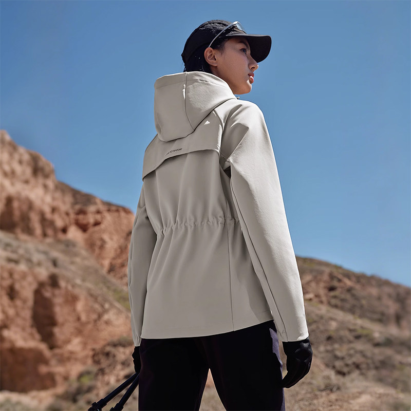 伯希和户外软壳衣女加绒防风运动收腰夹克上衣连帽冲锋外套登山服,淘宝优惠券,粉丝福利购,淘宝优惠卷