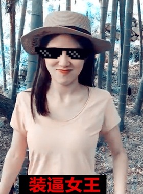 2017派对聚会酒吧可爱像格子眼镜