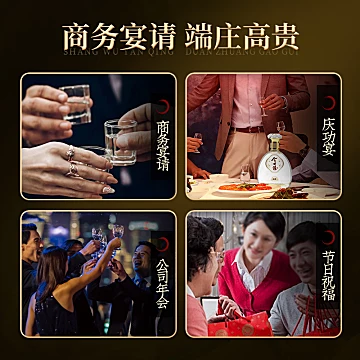 【今世缘礼赞】商务宴会42度浓香型白酒[100元优惠券]-寻折猪
