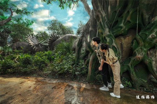 常州中华恐龙园跟拍摄影师亲子旅拍情侣约拍儿童照相拍照导览带玩 - 图2