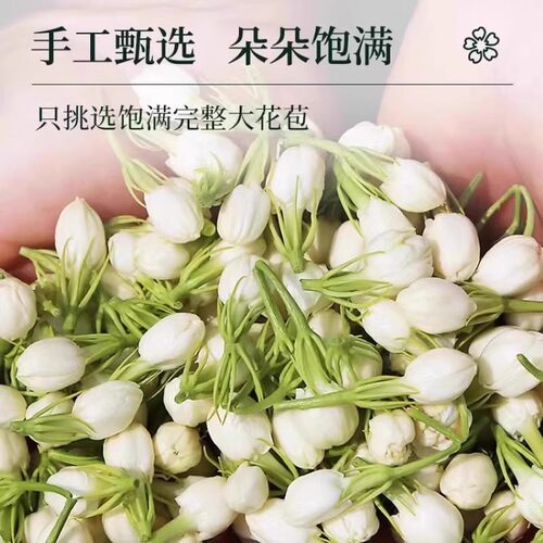 茉莉花特选元江茉莉花干花养生茶级清香花茶搭配玫瑰花菊花泡水喝 - 图0