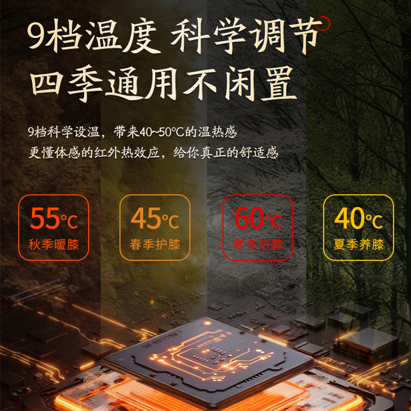 同仁堂盐袋热敷包电加热理疗护膝盖关节老寒腿护膝家用艾灸盐包 - 图2