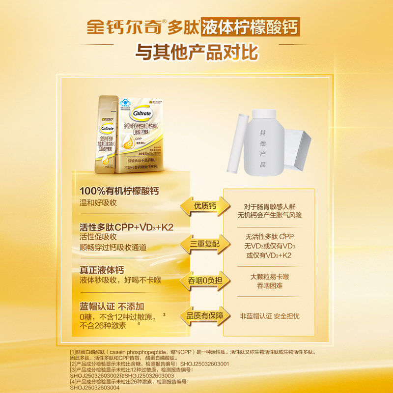 金钙尔奇钙锌维生素D维生素K口服液成人中老年男女液体钙(柠檬味),淘宝优惠券,粉丝福利购,淘宝优惠卷