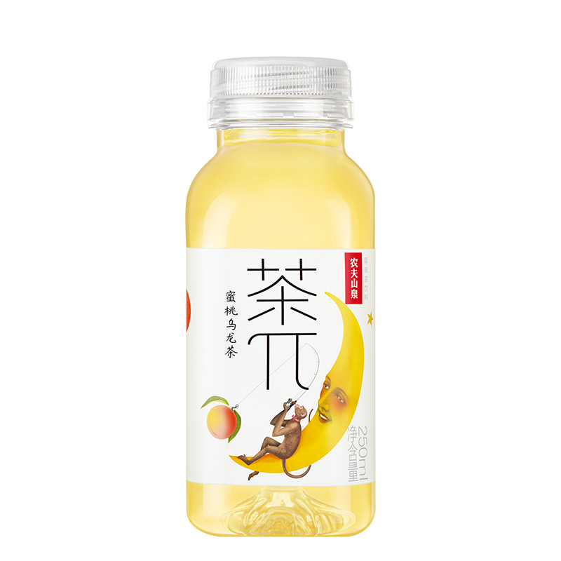 农夫山泉茶π（派）蜜桃乌龙茶250ml*12瓶量贩装茶饮料-图1