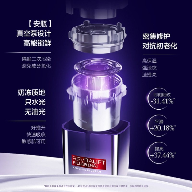 欧莱雅太空霜熬夜补水保湿抗皱晚霜 天猫超市乳液/面霜