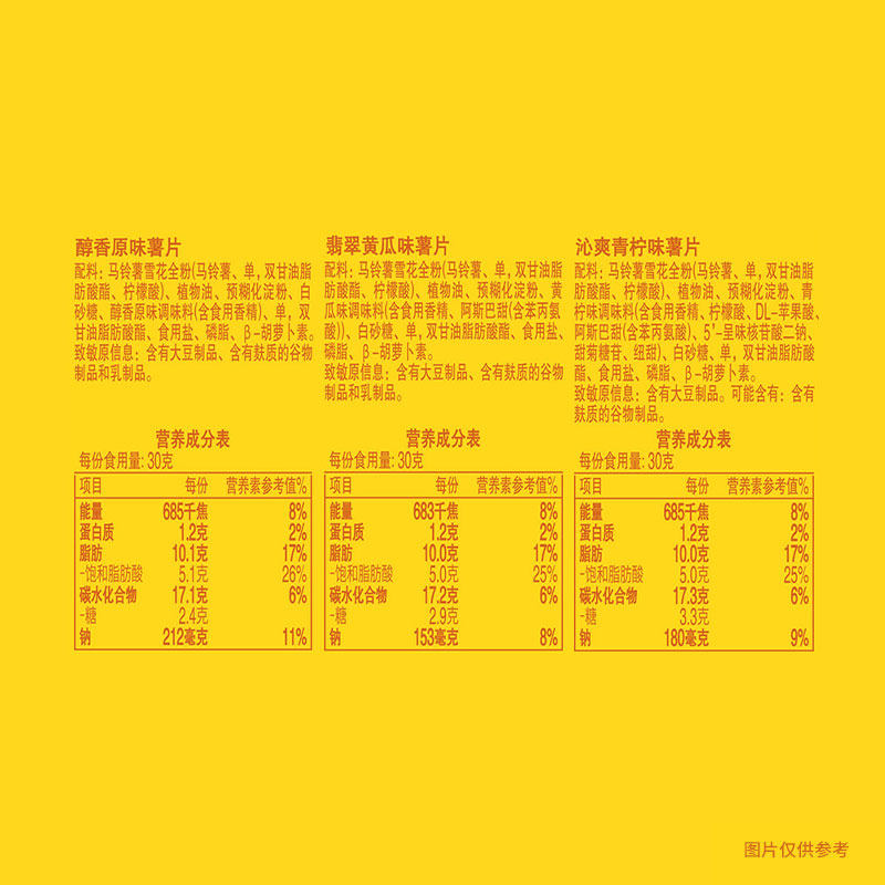 【王鹤棣推荐】乐事无限清新罐装薯片（原味/黄瓜/青柠）104g×3