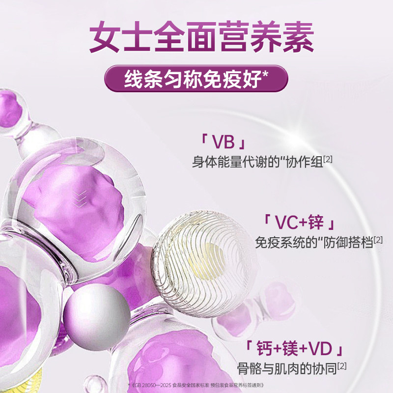 德国双心女士复合维生素多种维生素B族钙镁锌VaVcVe铁叶酸,淘宝优惠券,粉丝福利购,淘宝优惠卷