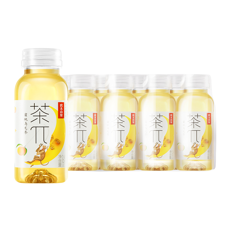 农夫山泉茶π（派）蜜桃乌龙茶250ml*12瓶量贩装茶饮料 - 图0