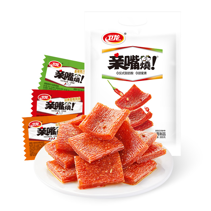 <span style = 'padding: 0 5px;background: %23000000'><font color='%23000000'>卫龙亲嘴烧300g混合口味麻辣辣条</font></span>2