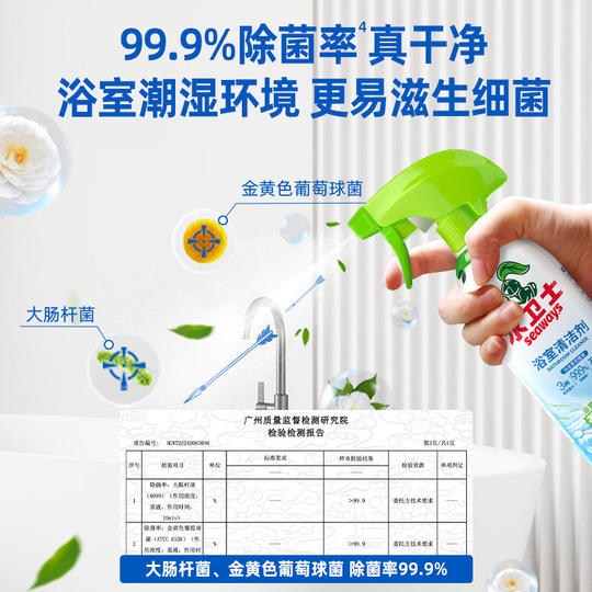 Water Guard Bathroom Cleaner Descaling Glass Mirror