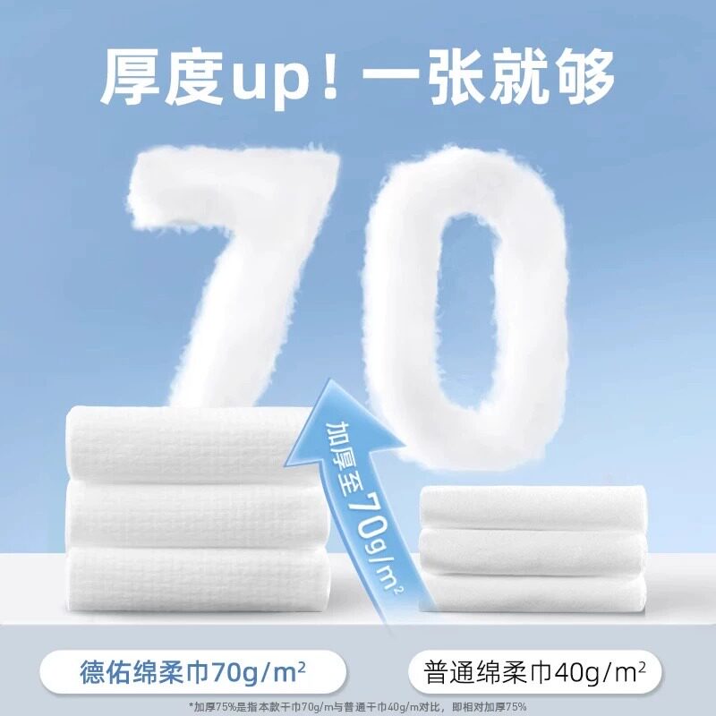 【下拉享优惠】德佑婴儿绵柔巾干湿两用新生儿宝宝洗脸巾非棉柔巾,淘宝优惠券,粉丝福利购,淘宝优惠卷