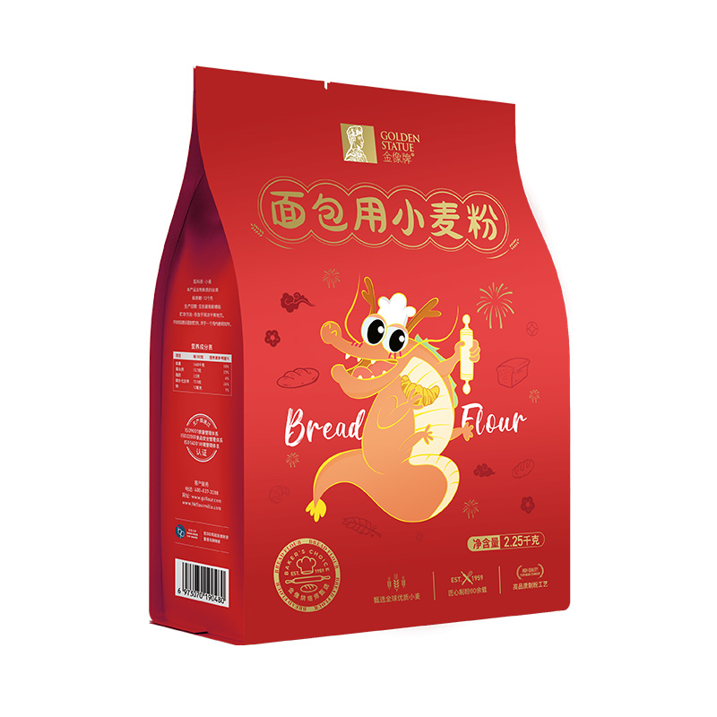 金像牌高筋面粉2.25kg*1包吐司馒头面包披萨小麦粉家用烘焙原料-图1