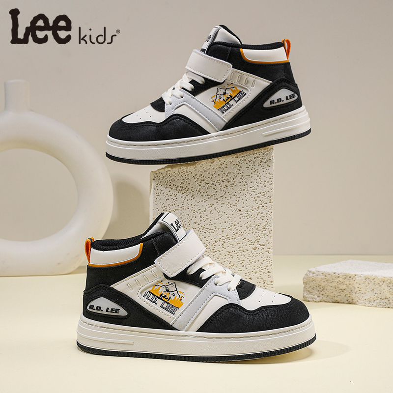 lee童鞋板鞋男童2025秋款新款儿童休闲鞋软底校园轻便运动鞋男孩 - 图0