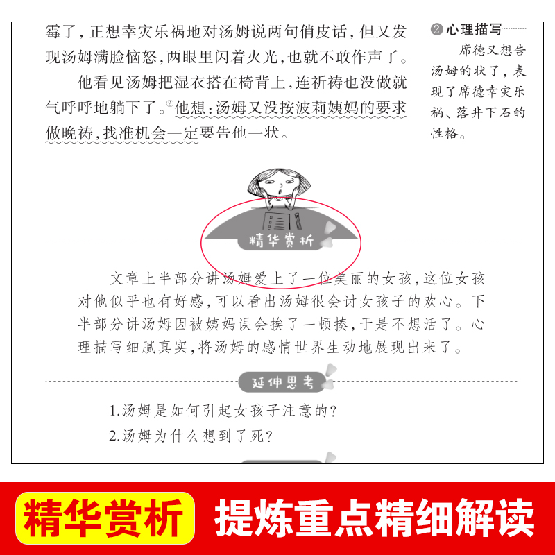 汤姆索亚历险记正版青少年励志小说名著六年级下册必读课外书 - 图3