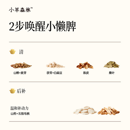 小羊森林四神汤宝宝营养健康饮品小孩消积食儿童脾胃调理15袋/盒 - 图0