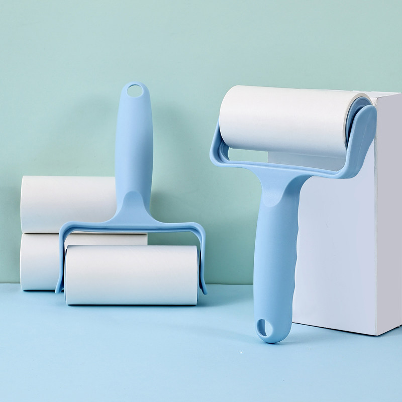 千屿粘毛器可撕式滚筒粘尘纸滚刷衣服黏毛宠物粘毛神器2卷替换纸