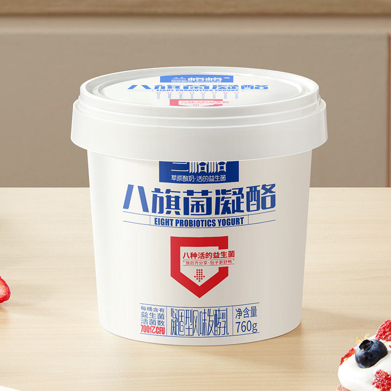 兰格格八旗菌凝酪760g*2生鲜冷藏低温酸奶凝固型风味发酵乳酸牛奶-图1