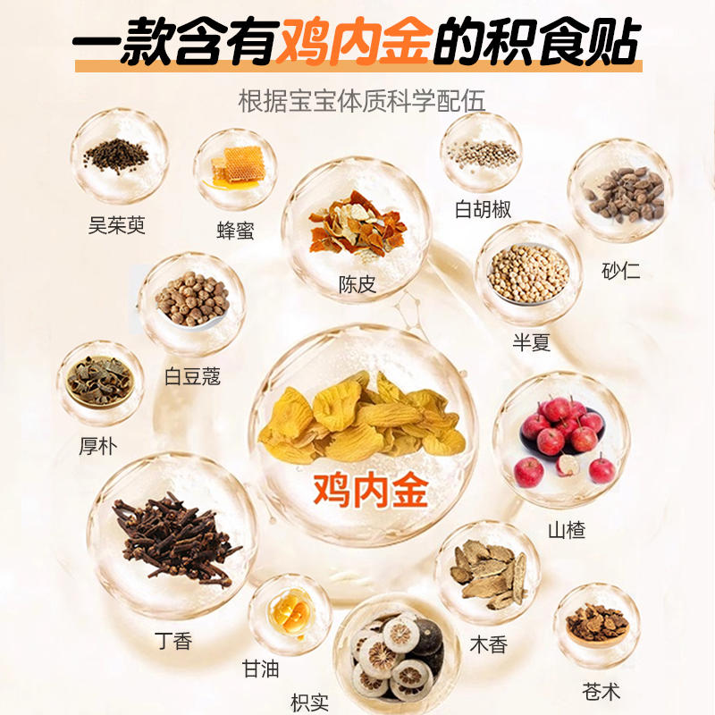 仁和消食贴小儿消积食贴8贴/盒儿童婴儿宝宝鸡内金脾胃调理消食贴