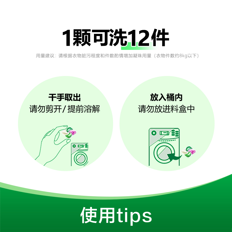 【高能4腔】Dettol/滴露洗衣凝珠雨后青草24颗/盒4合1除菌护色-图2