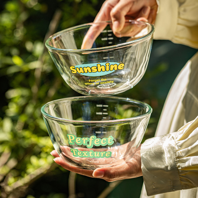 Modern housewife with high temperature resistance and high appearance glass bowl