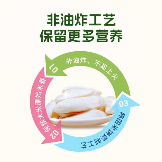 Корейские импортные оригинальные детские рисовые лепешки Aiweini