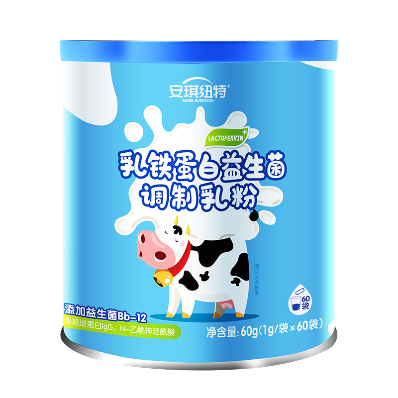 安琪纽特乳铁蛋白益生菌调制乳粉儿童蛋白粉营养粉免疫球蛋白乳清 - 图0