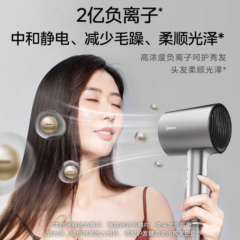 【政府补贴】美的吹风机家用负离子护发大风力速干电吹风宿舍学生