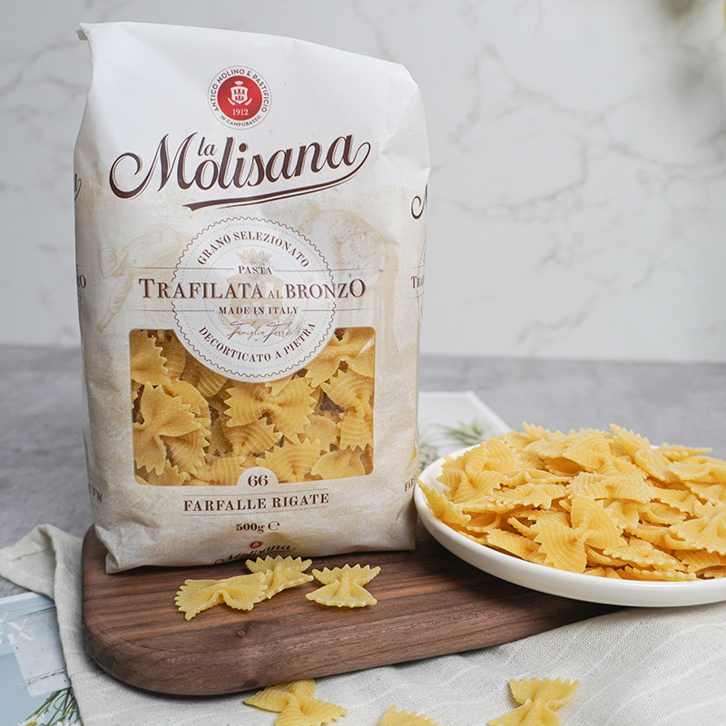 Molisana/茉莉莎娜意大利面蝴蝶形500g*1袋蛋白质14%意粉通心粉