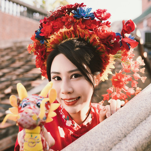 厦门鼓浪屿跟拍或蟳埔女浔埔簪花写真个人亲子旅行跟拍旅游写真-图0