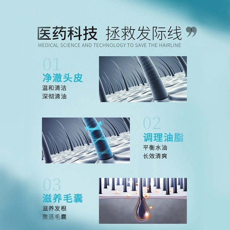 云南白药养元青控油防脱套装洗发水 天猫超市洗发水