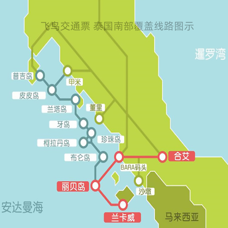 皮皮岛快艇PP岛到普吉甲米兰塔 普吉岛到大小皮皮兰塔交通卡 - 图3