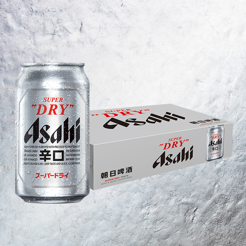 ASAHI/朝日啤酒超爽系列生啤罐装330mlx24罐整箱装日式日系生啤 - 图0
