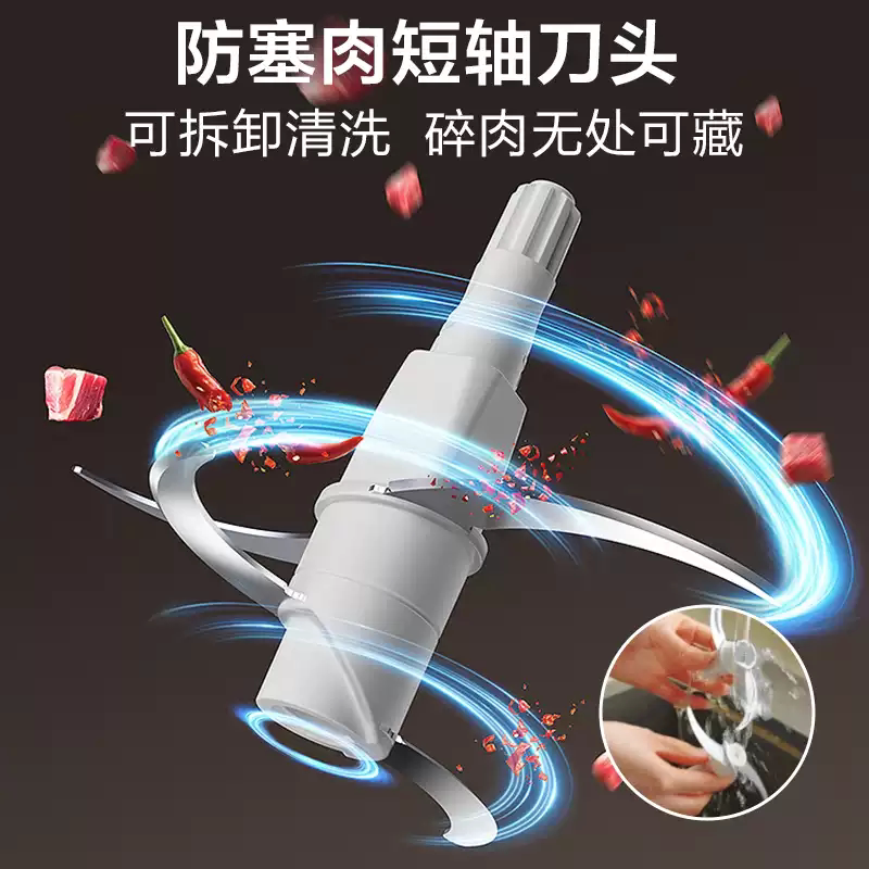 小熊绞肉机家用电动小型料理机全自动多功能打肉馅碎肉器搅拌辅食