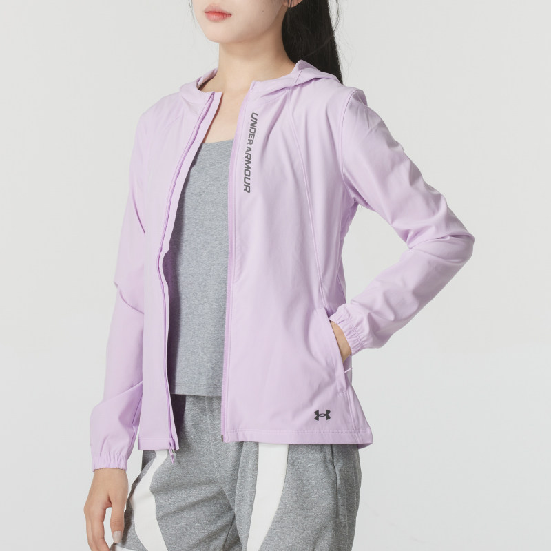 UA安德玛女子连帽外套秋季新款户外运动服舒适休闲服干爽跑步夹克,淘宝优惠券,粉丝福利购,淘宝优惠卷