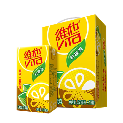 维他柠檬茶真茶真柠檬250ml*16盒