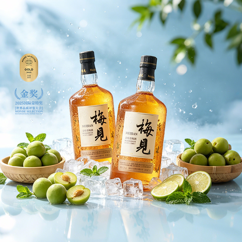 梅见金桂青梅酒12度750ml*2瓶微醺桂花酒梅子酒礼盒 画酒实拍商品图