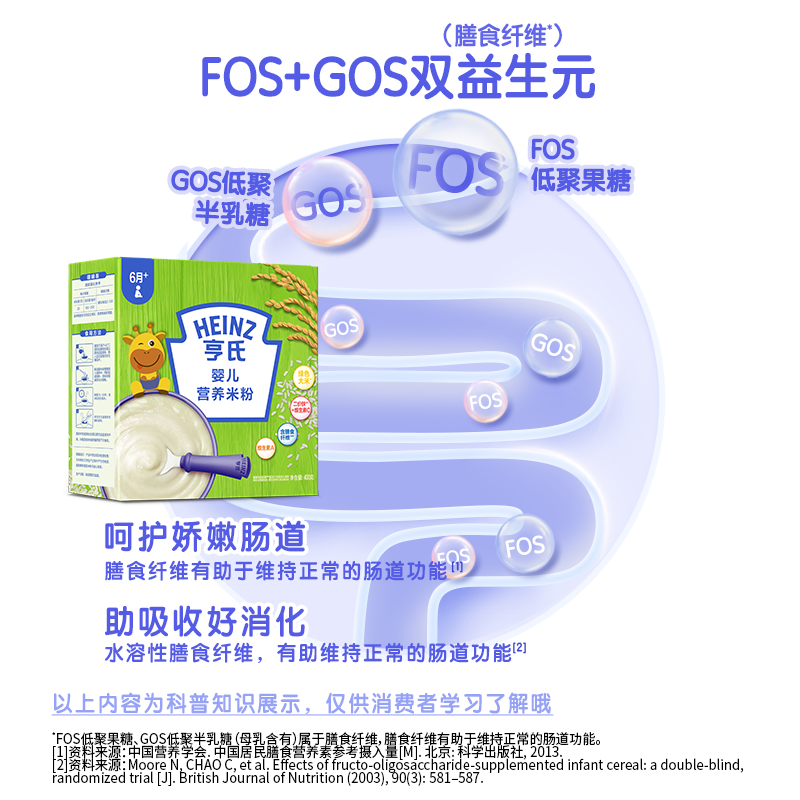 亨氏婴儿宝宝辅食升级高铁营养米粉