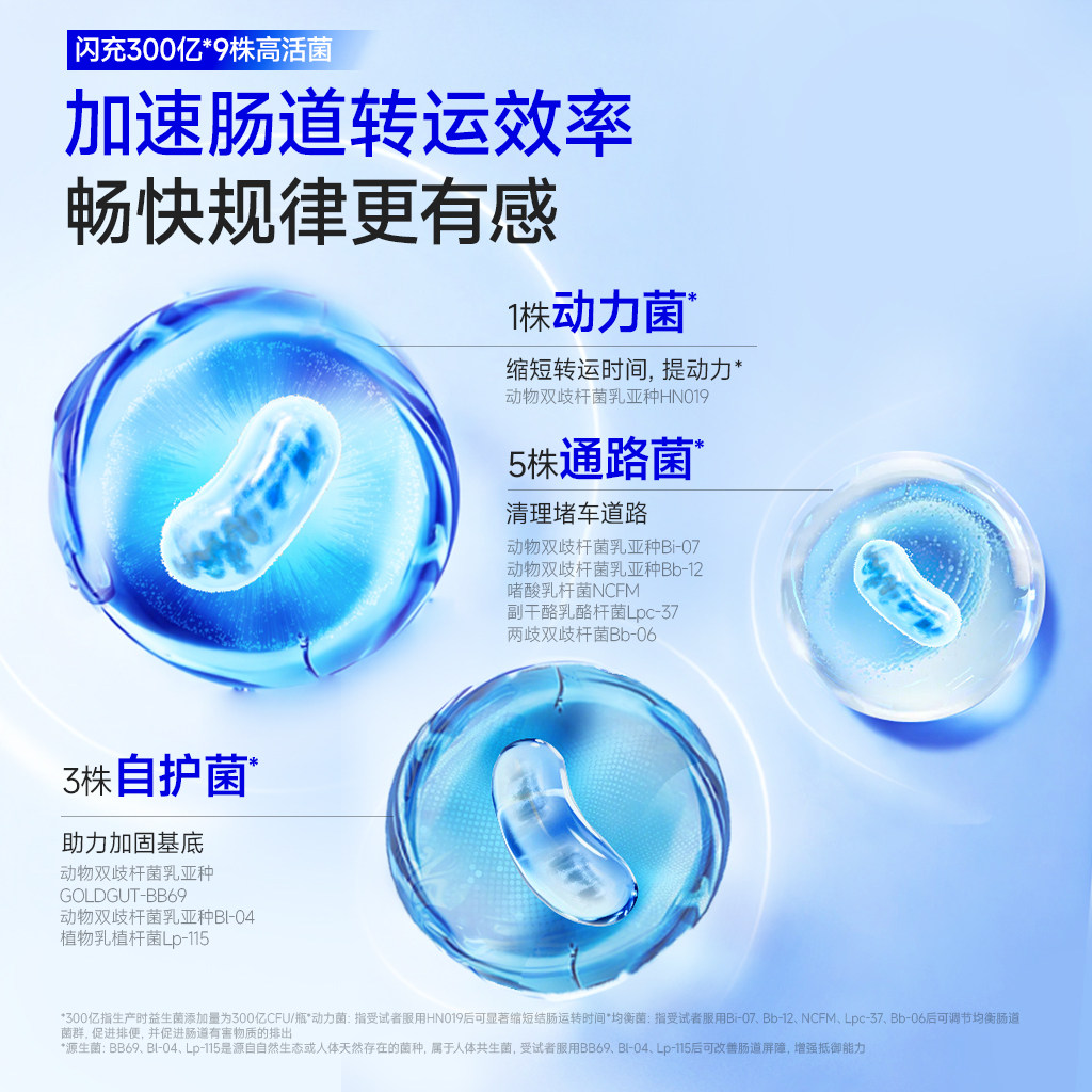 臻选万益蓝WonderLab小蓝瓶益生菌300亿肠胃肠道乳酸