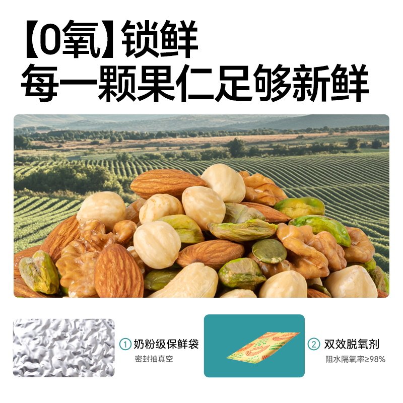 天虹牌纯混合坚果仁原味500g每日坚果休闲孕妇零食干果小吃 - 图1