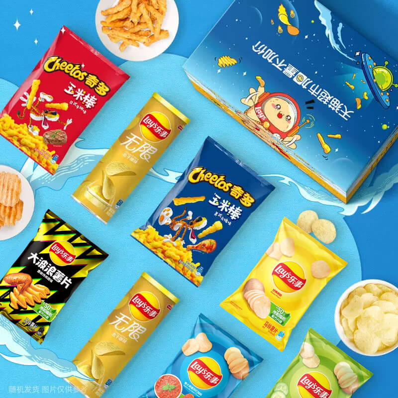 【加量不加價】【隨機口味慎拍】樂事薯片禮盒668g×1箱零食新年_天貓超市_零食/堅果/特產
