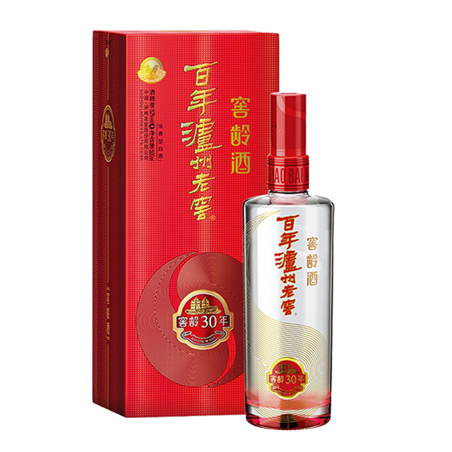 【酒厂直供】百年泸州老窖窖龄30年 52度浓香型高度白酒500ml*1瓶 - 图0