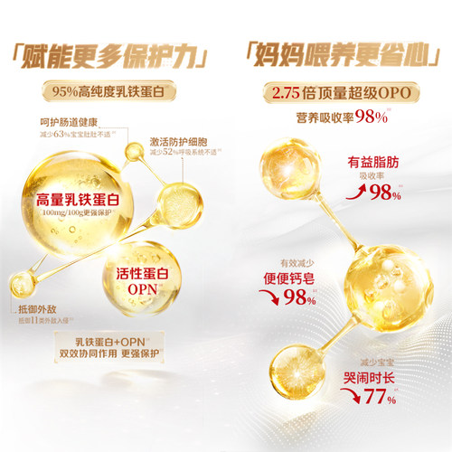 伊利金领冠珍护铂萃2段130gx2罐婴幼儿乳铁蛋白牛奶粉-新老交替 - 图3